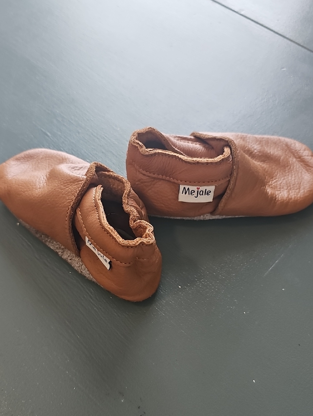 Kbaby, Todler Mejale Moccosins Leather Slip-On Shoes - Brown.